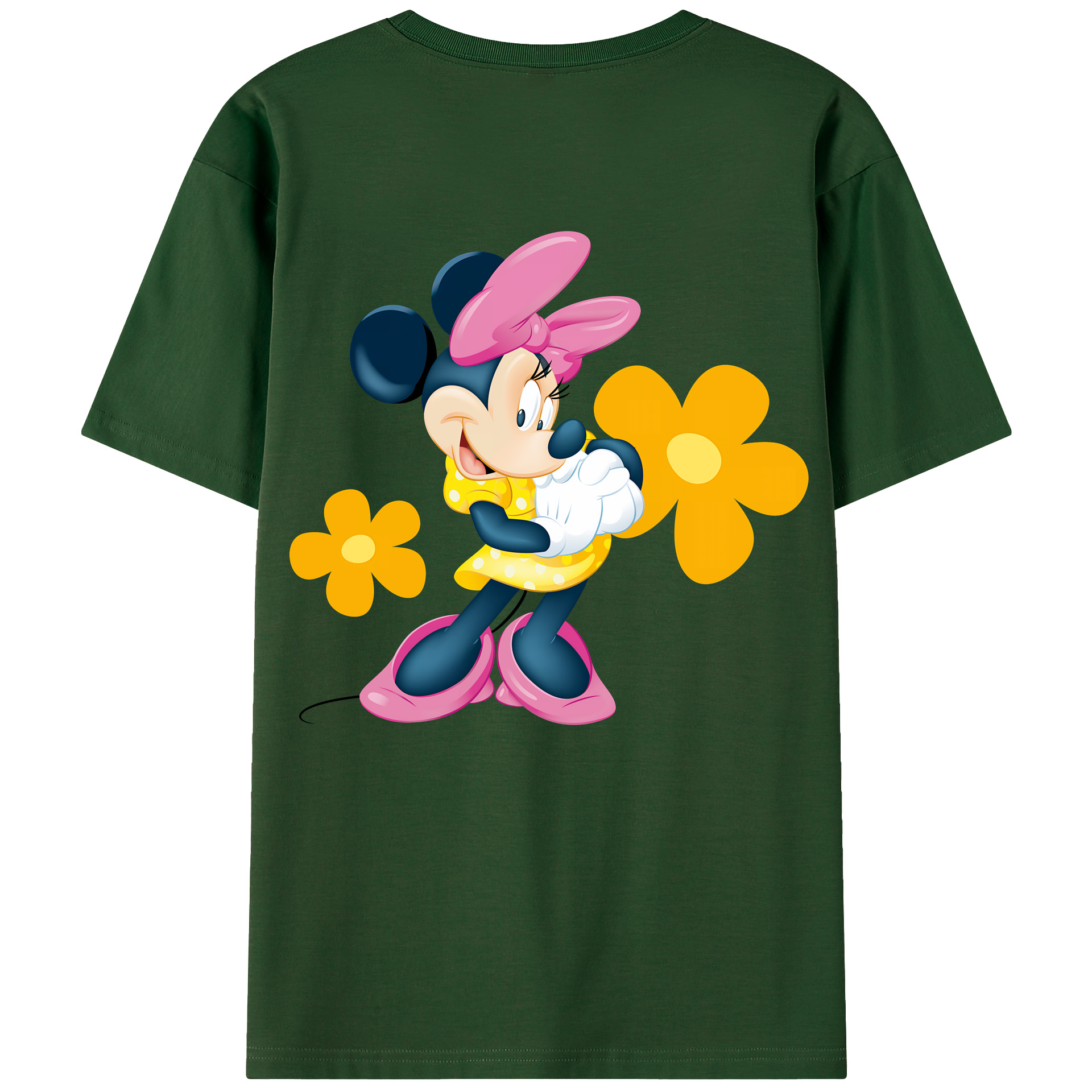 （画像用） ミッキーマウス Mickey Mouse 綿100％半袖Tシャツ（背面プリント）